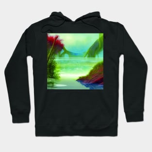 Green Jungle In The Sea Hoodie